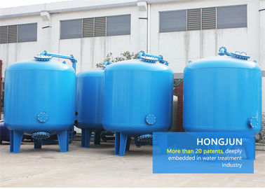 Μπλε αυτόματο Desalting κατεργασίας ύδατος 95-99% φίλτρων πολυμέσων ποσοστό για τις εγκαταστάσεις καθαρισμού νερού
