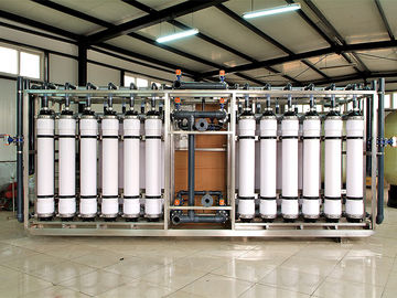 Ultrafiltration βαλβίδων πεταλούδων/βαλβίδων σφαιρών σύστημα μεμβρανών, 100 T/H RO Ultrafiltration μηχανή
